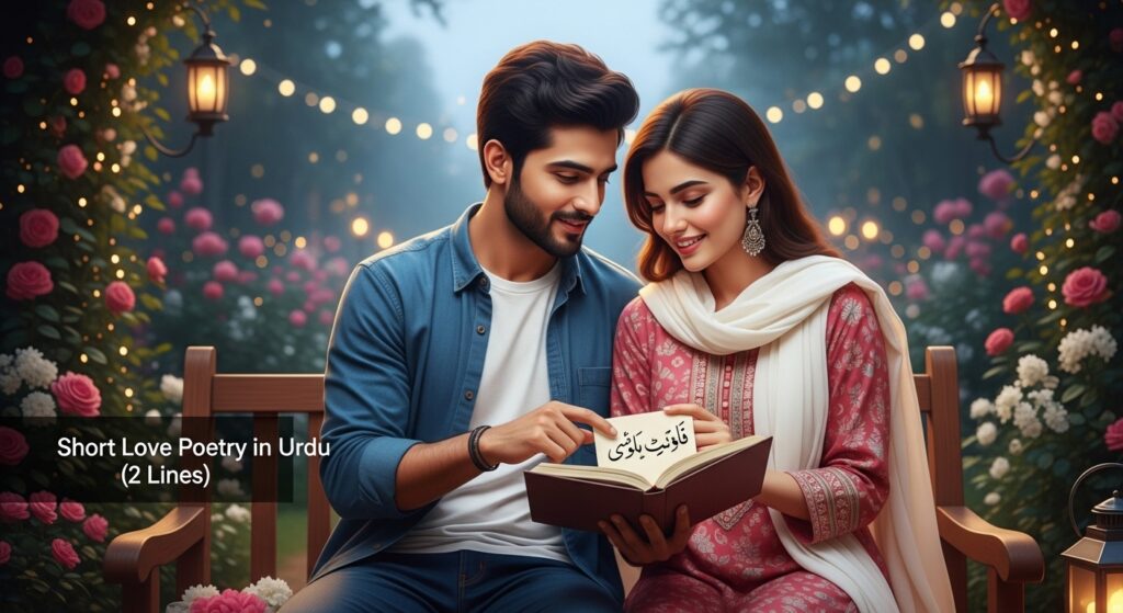 Short Love Poetry in Urdu (2 Lines)