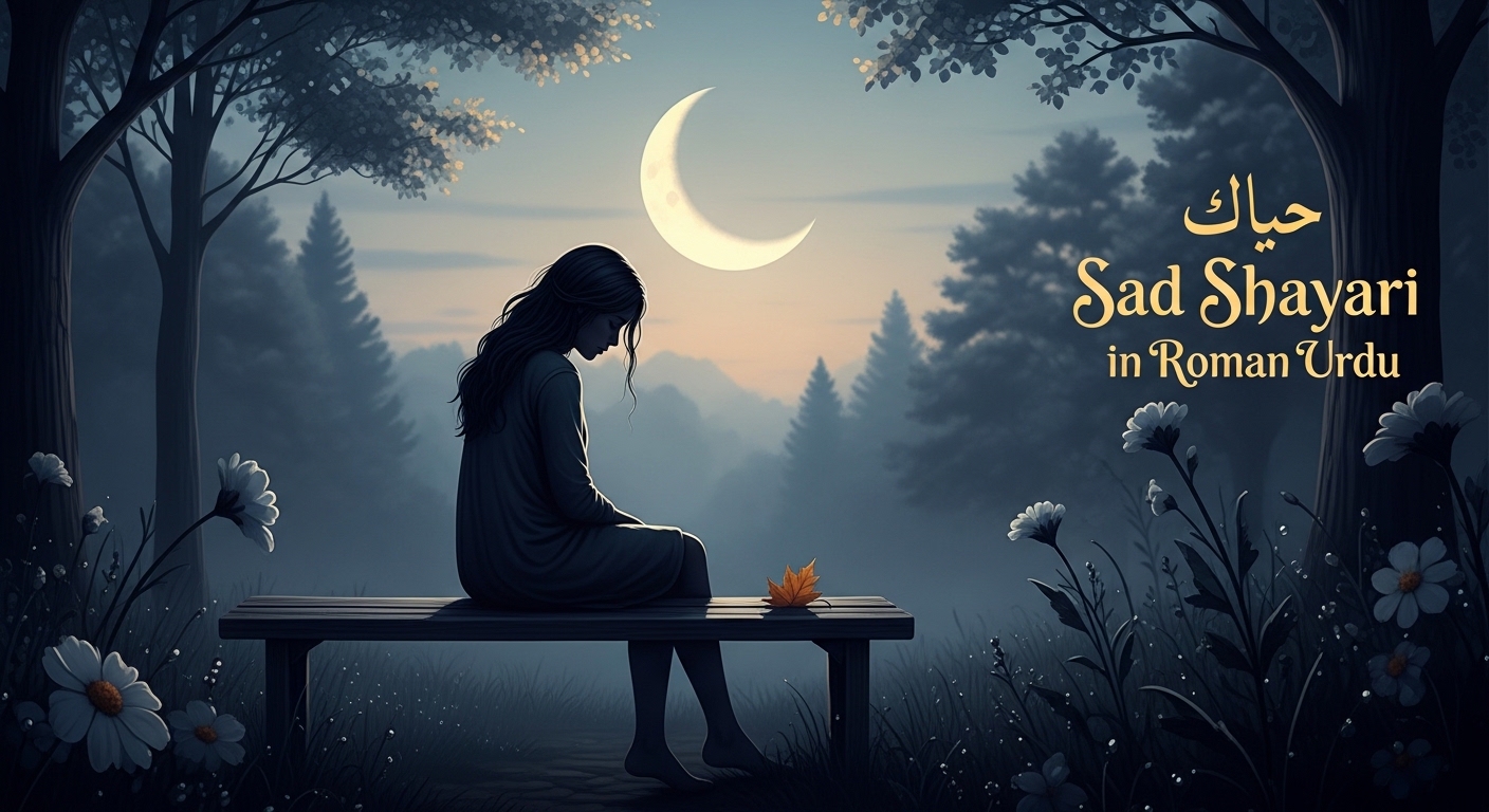 🌙 Sad Shayari in Roman Urdu